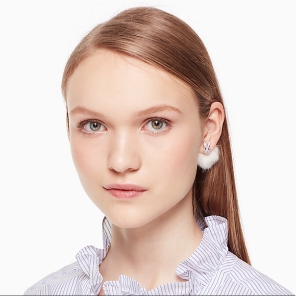 Kate Spade Bunny Rabbit Reversible Earrings - Picture 5 of 5